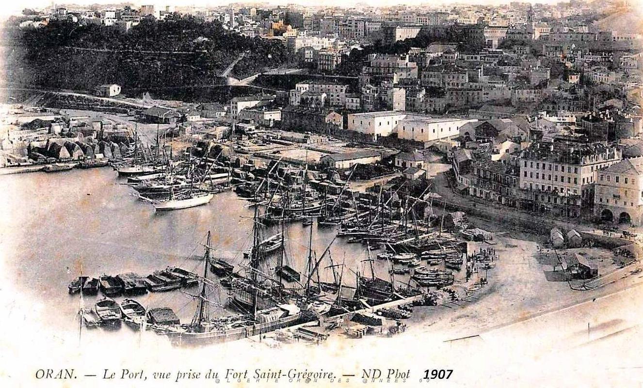 Oran - Port, vue prise du Fort Saint-Gregoire - 1907.jpg